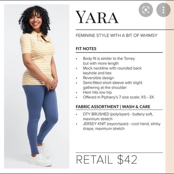 Piphany Yara Yellow/White Stripe Short Sleeve Top - Picture 7 of 8